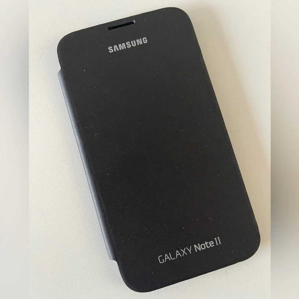 Samsung, Charcoal Galaxy Note II Light Weight Folio Phone Case Cover